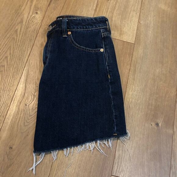 POSH SHOW Urban Outfitters BDG Asymmetrical Blue Denim Mini Skirt  Small EUC - Picture 4 of 7